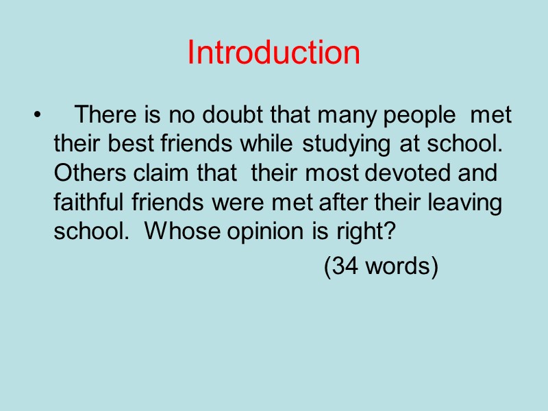 Introduction There is no doubt that many people met their Introduction There is no doubt that many people met their